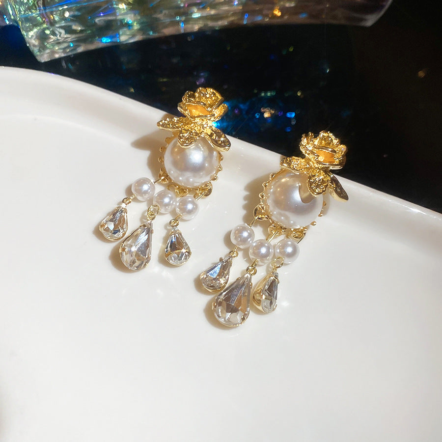 Ivoria Pearl Dew Drop Earrings