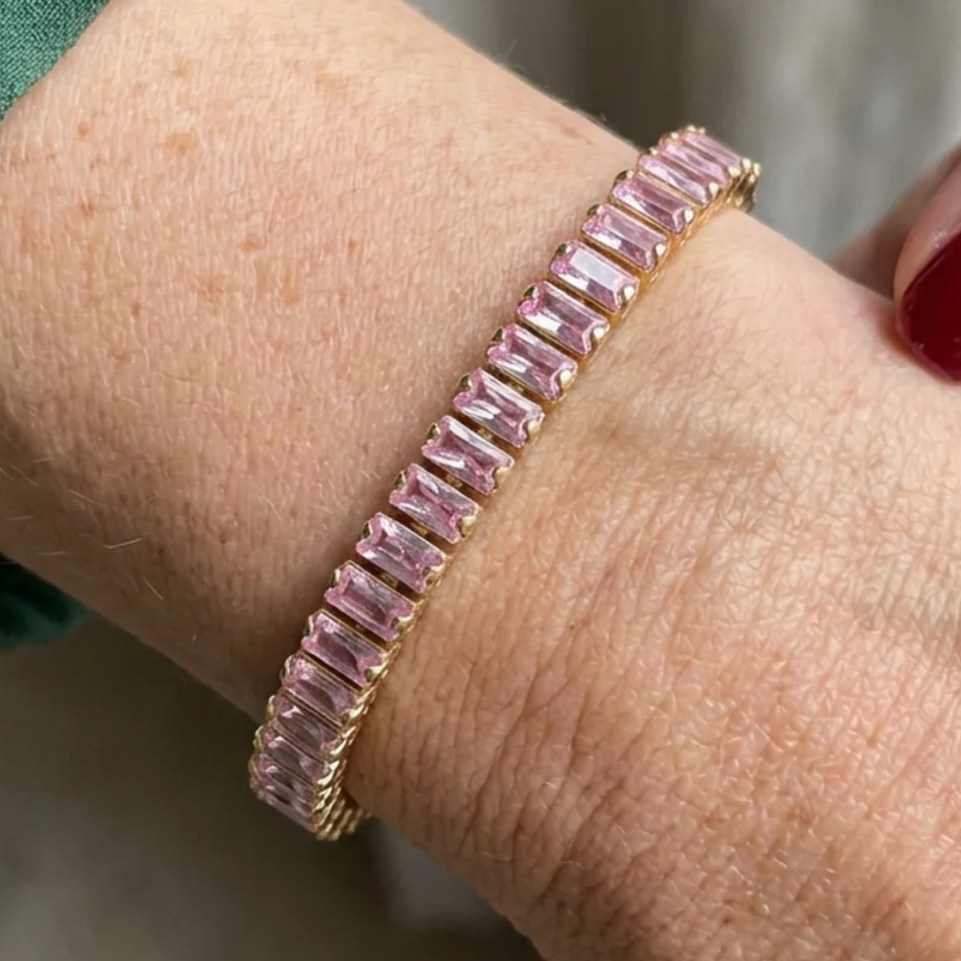 Pink Sapphire Vertéa Tennis Bracelet