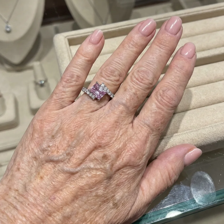 Pink Sapphire Vertex Ring