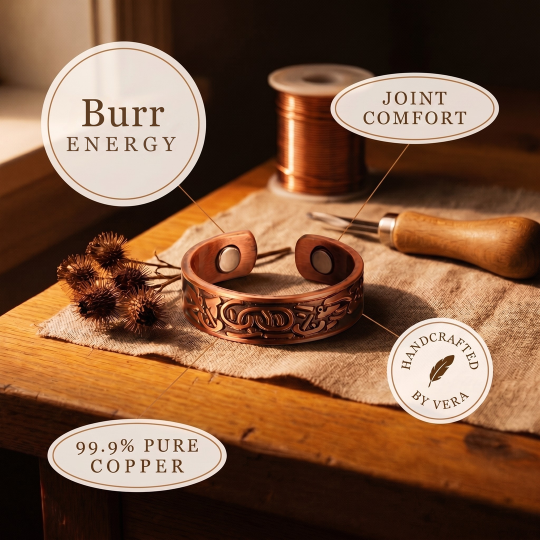 Rose's Burr Copper Ring