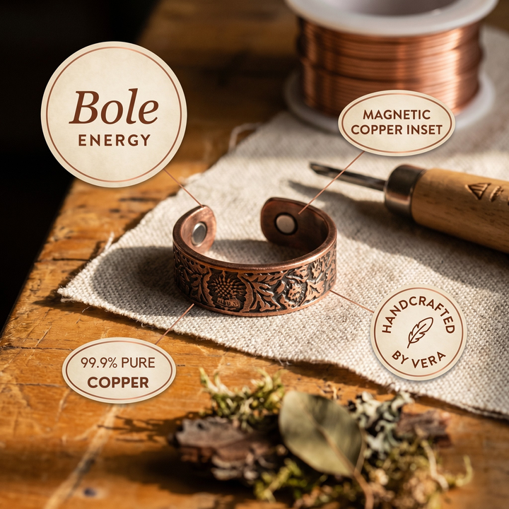 Rose's Bole Copper Ring