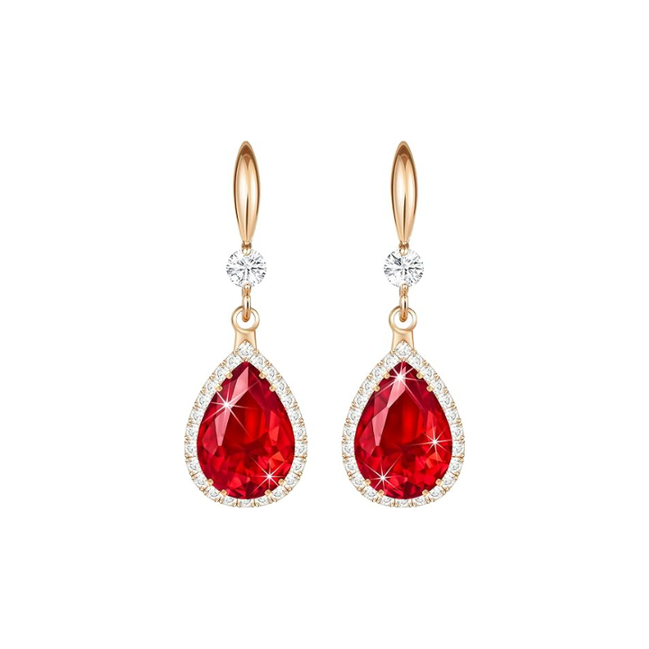 Ruby Teardrop Earrings