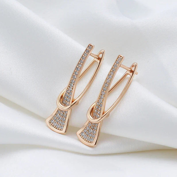 Radiant Layers Crystal Earrings