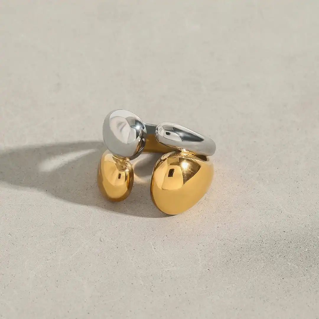 Two-Tone Gold and Silver Ring