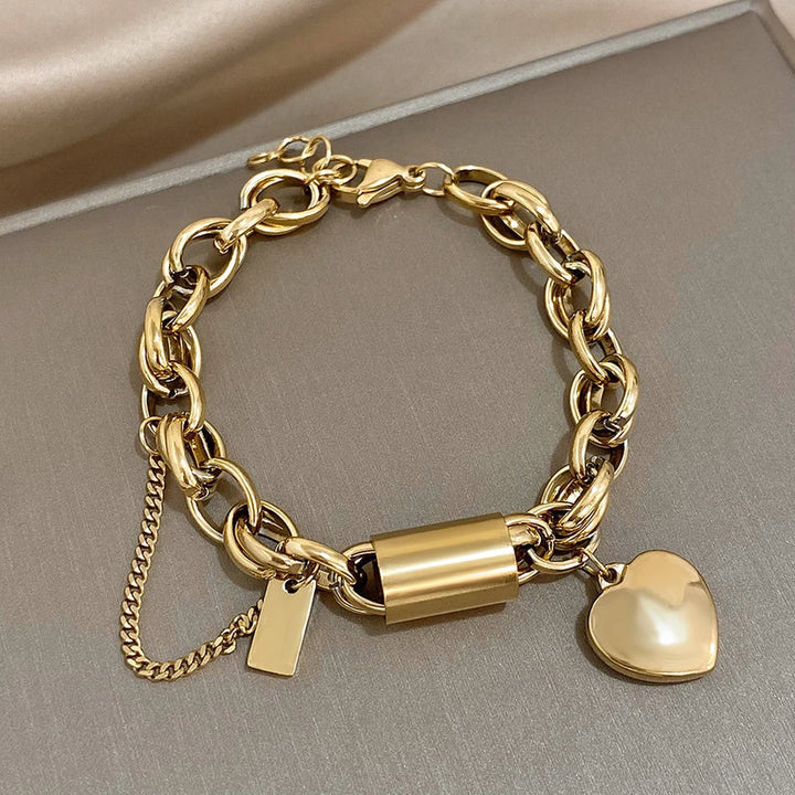 Heartened Chunky Bracelet (Silver)