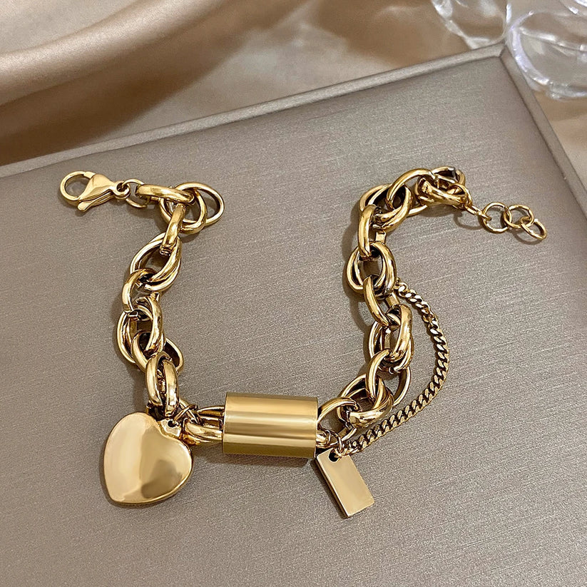 Heartened Chunky Bracelet