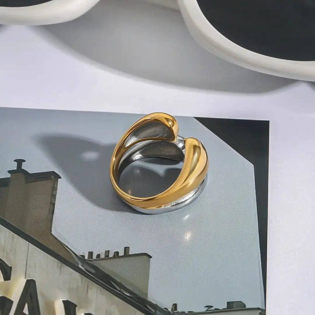 Two-Tone Gold and Silver Ring