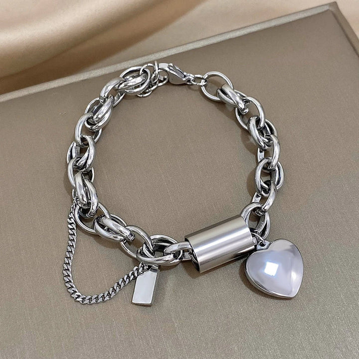 Heartened Chunky Bracelet (Silver)