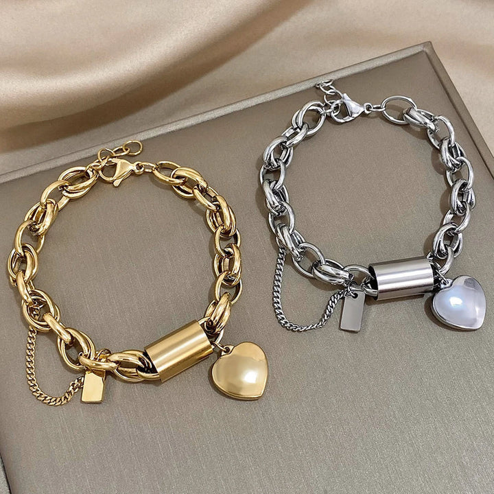 Heartened Chunky Bracelet (Silver)