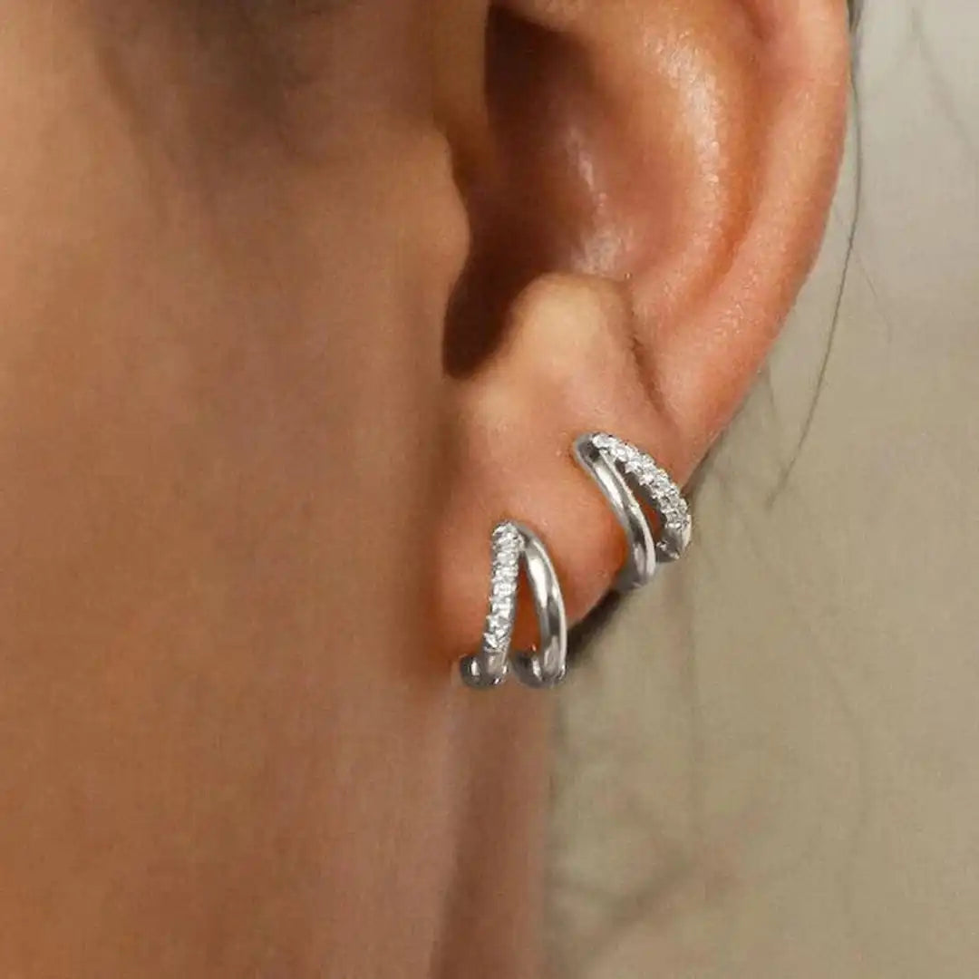 Timeless Gold Cubic Zirconia Earrings