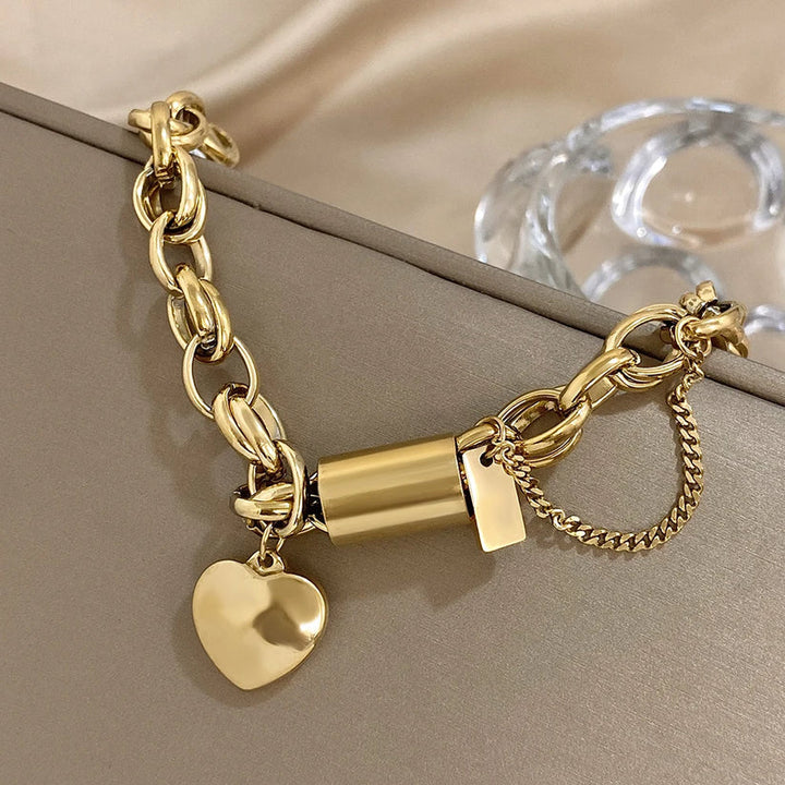 Heartened Chunky Bracelet (Silver)