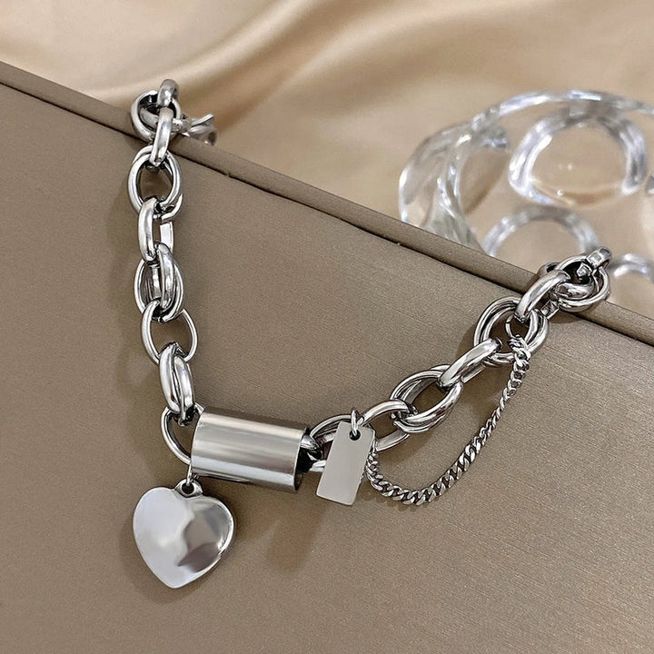 Heartened Chunky Bracelet (Silver)