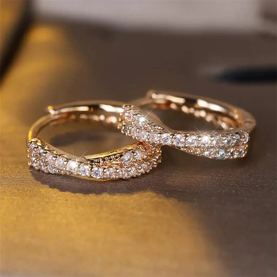 Vintage Cubic Zirconia Earrings