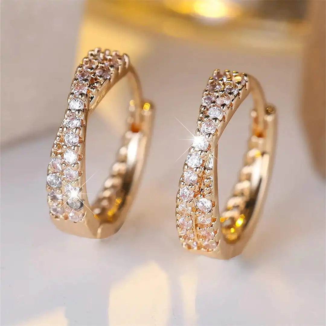 Vintage Cubic Zirconia Earrings