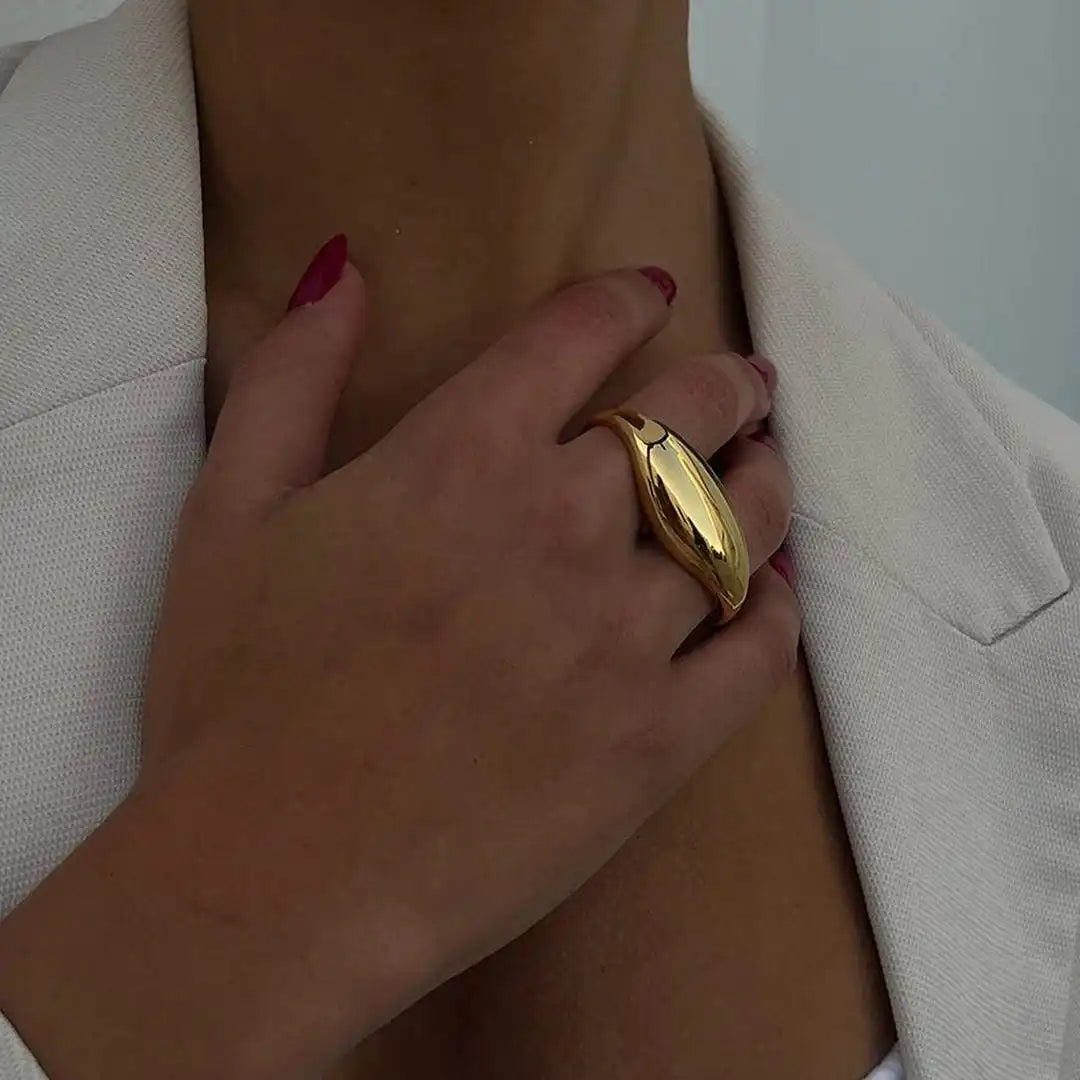 Timeless Gold-Tone Double Ring