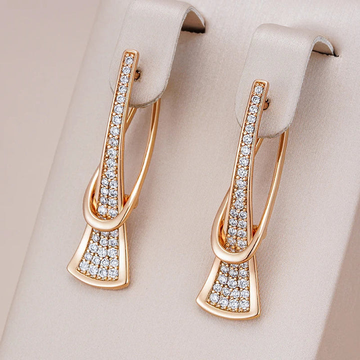 Radiant Layers Crystal Earrings