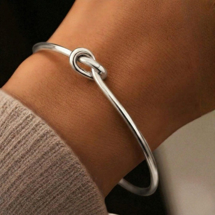 Adjustable Gold Knot Bangle