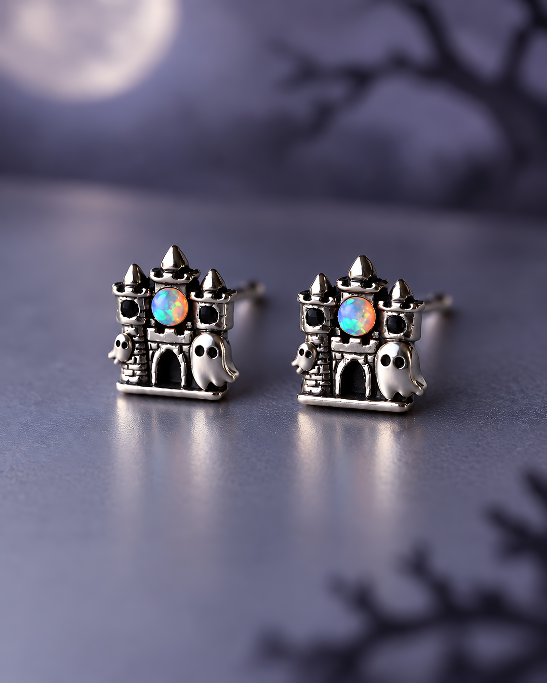 Haunted Castle Opal Stud Earrings