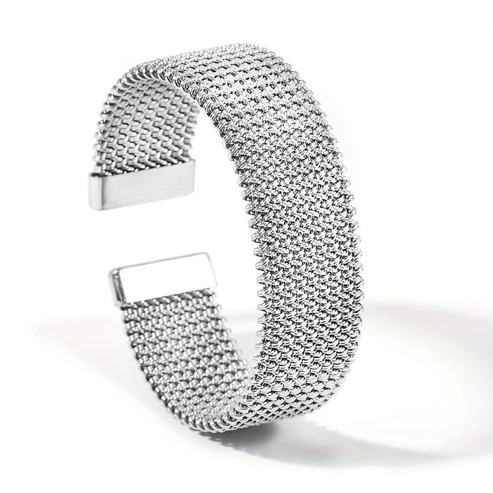 Vintage Woven Open Cuff Bracelet