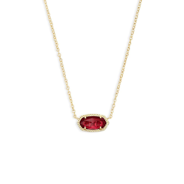 Classic Oval Ruby Necklace