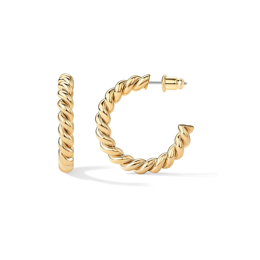Rope Twist Hoops