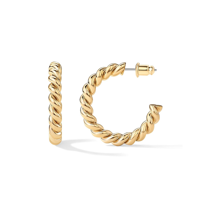 Rope Twist Hoops
