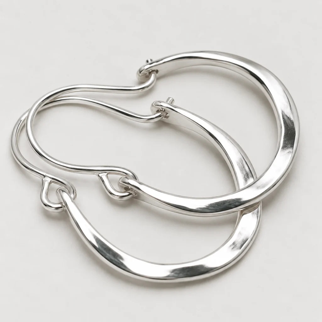 Lunar Halo Hoop Earrings