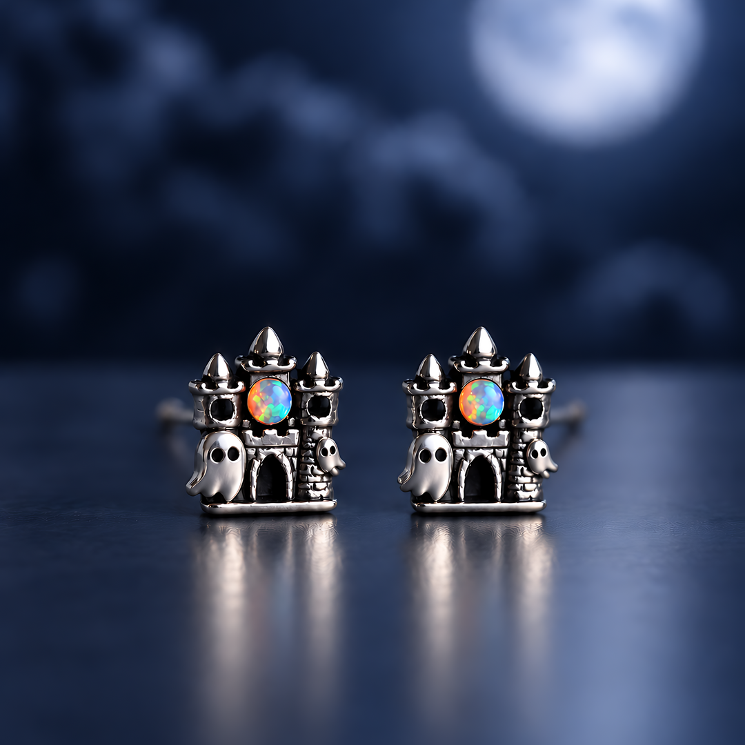 Haunted Castle Opal Stud Earrings