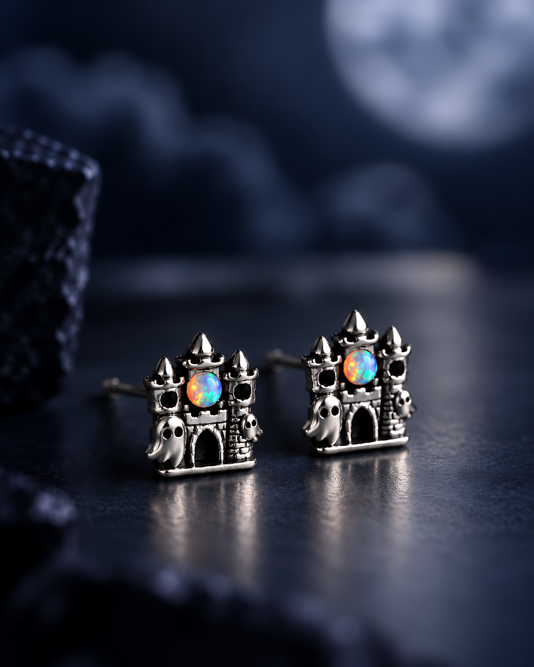 Haunted Castle Opal Stud Earrings