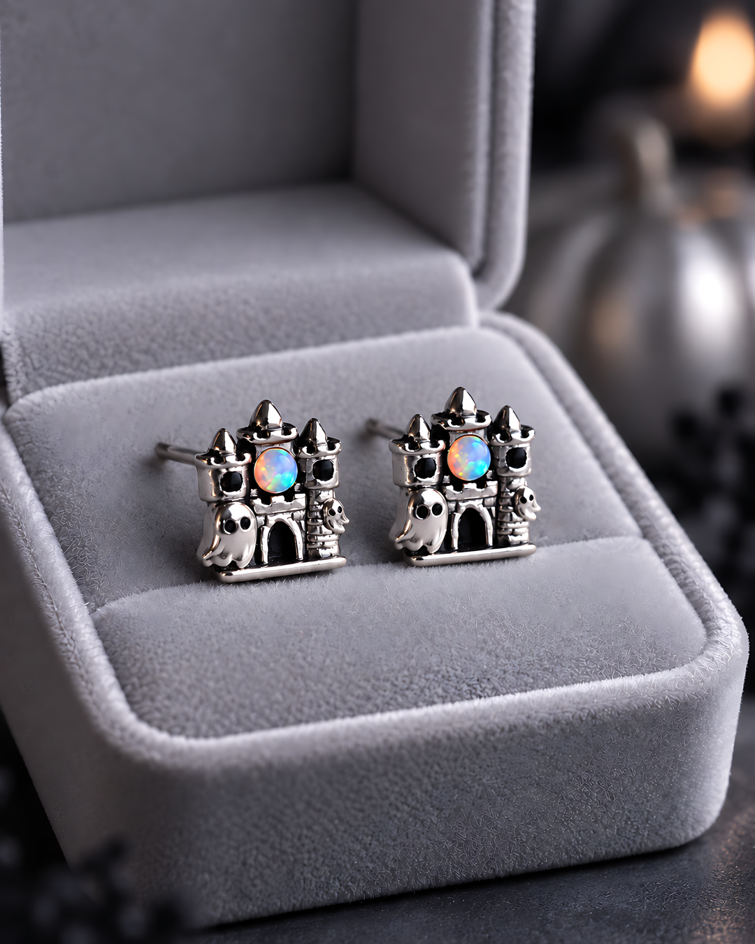 Haunted Castle Opal Stud Earrings