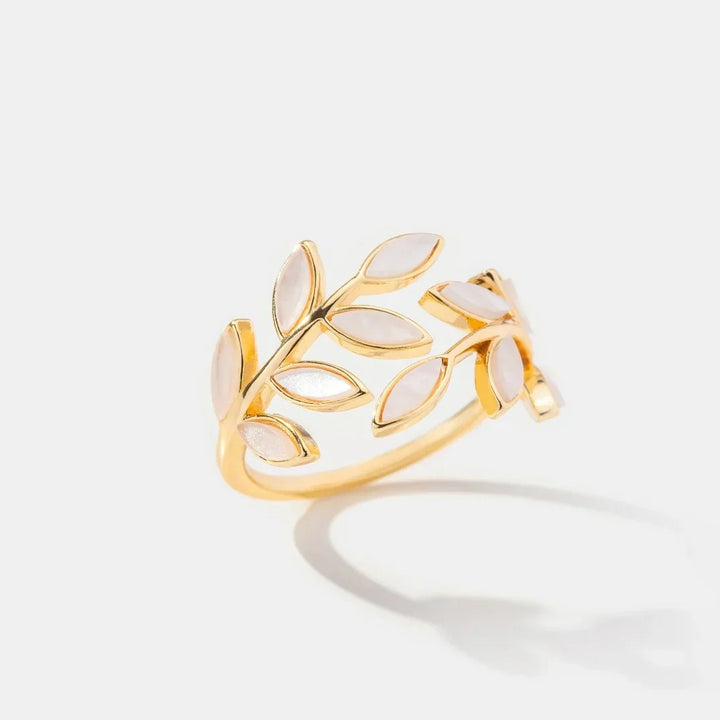 Neraya Delicate Leaf Open Ring