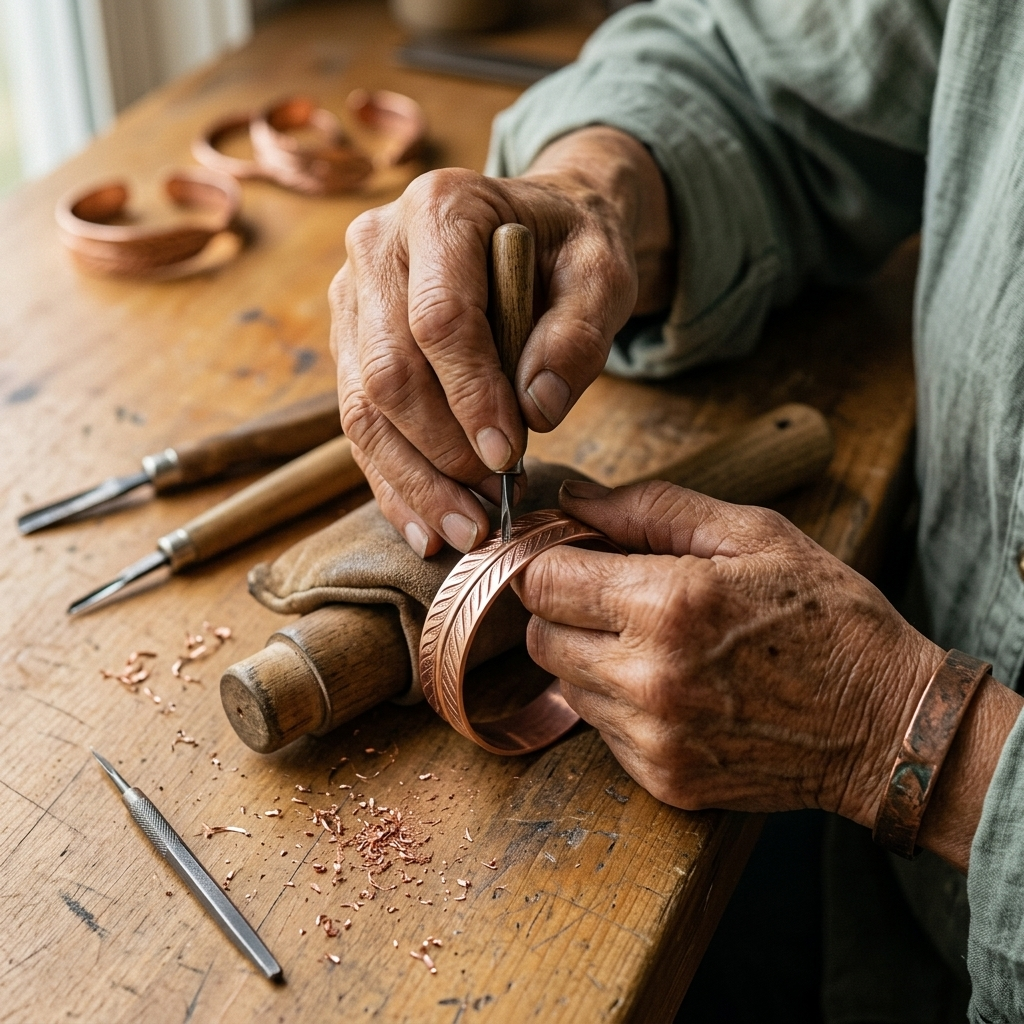 Parker's Root Copper Bracelet