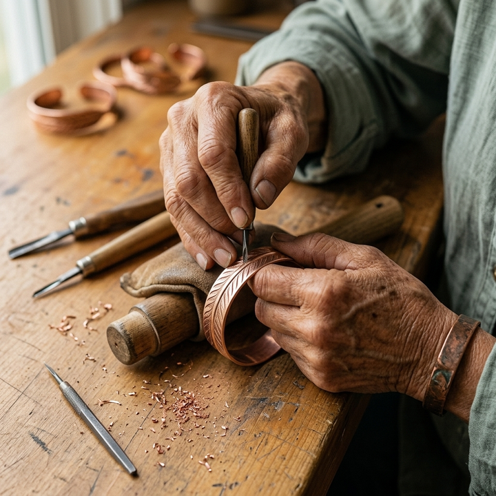 Parker's Root Copper Bracelet
