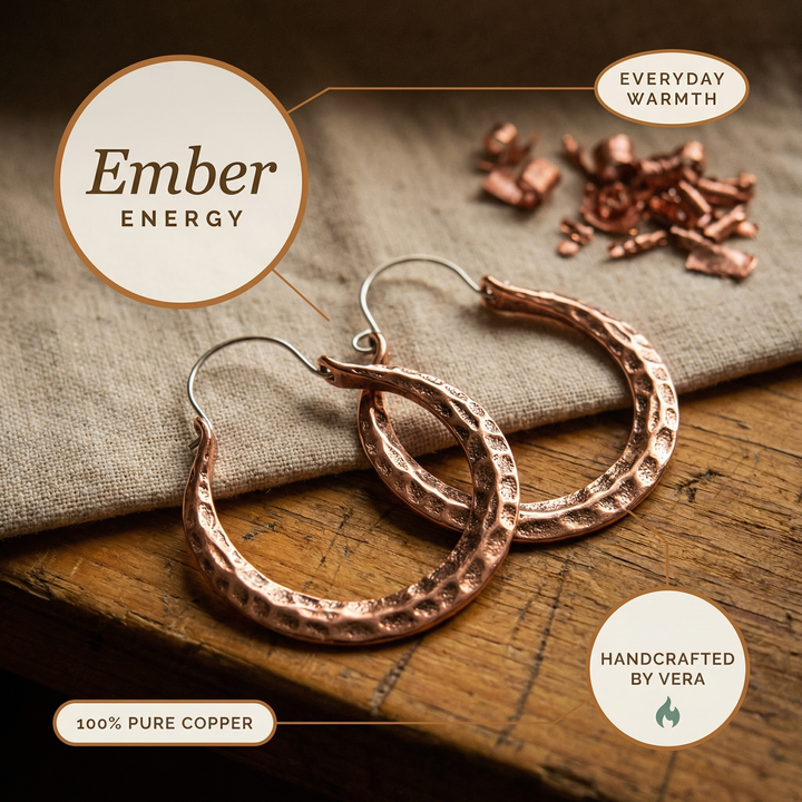 Rose's Ember Copper Earrings