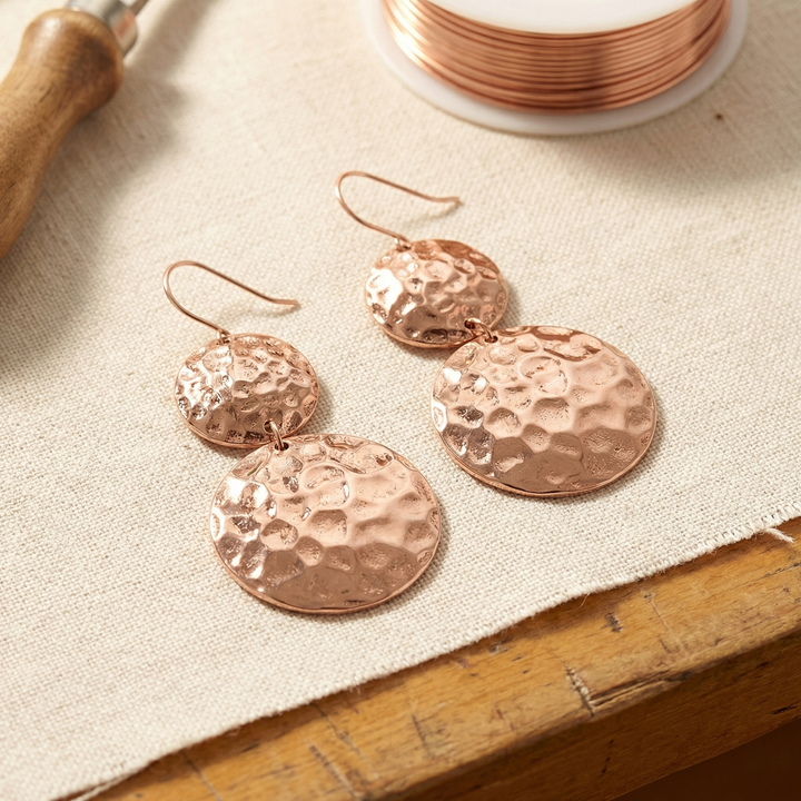 Rose's Solstice Copper Earrings
