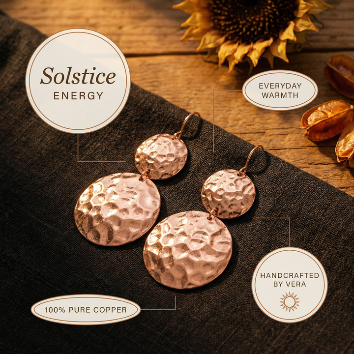 Rose's Solstice Copper Earrings