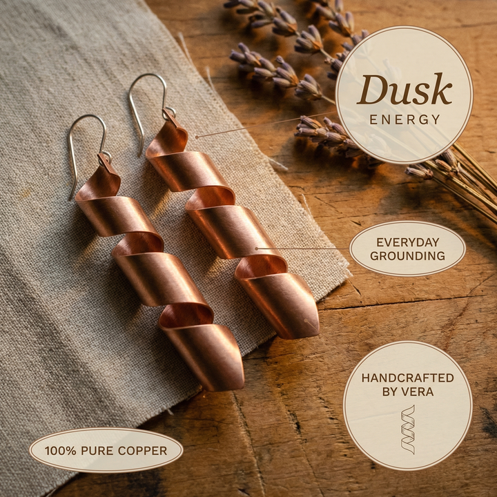 Rose's Dusk Copper Earrings (FREE)