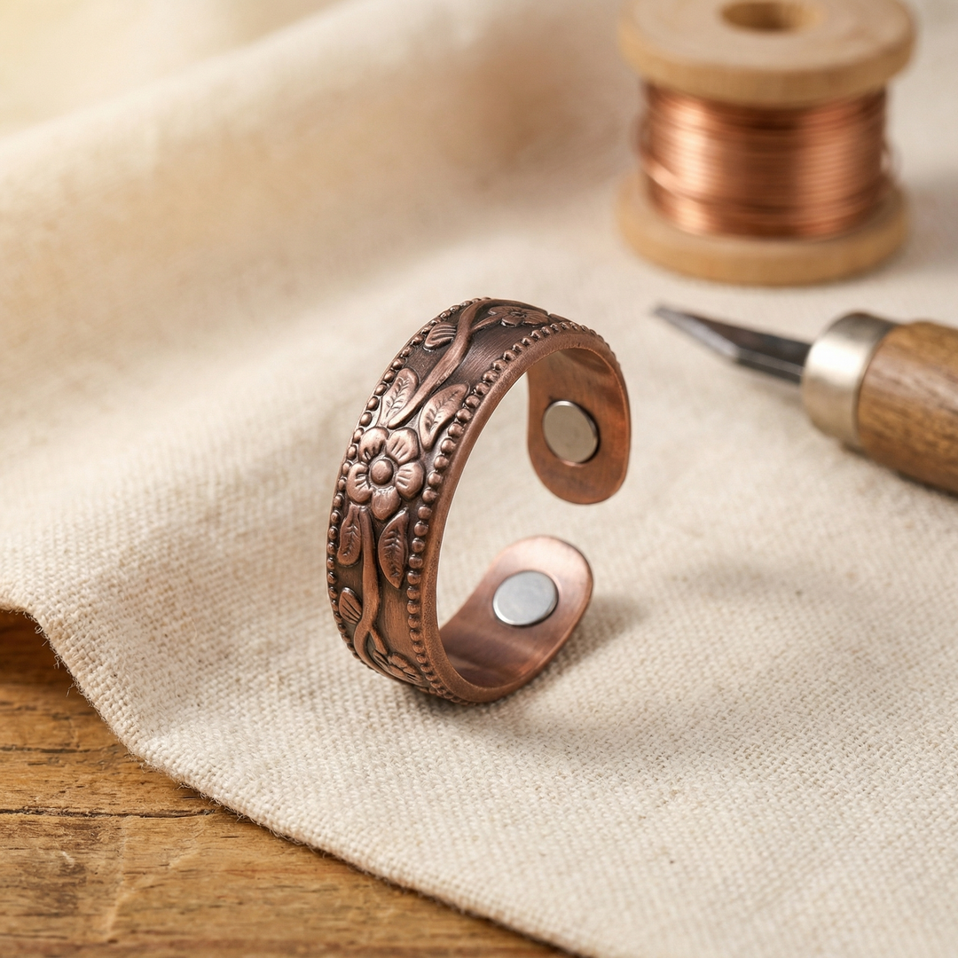 Rose's Petal Copper Ring
