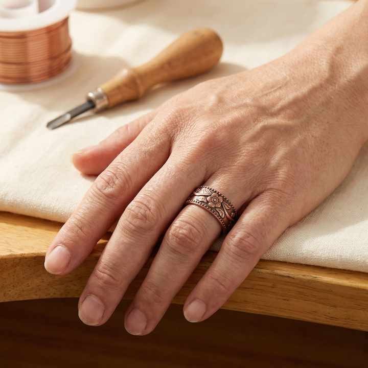 Rose's Petal Copper Ring