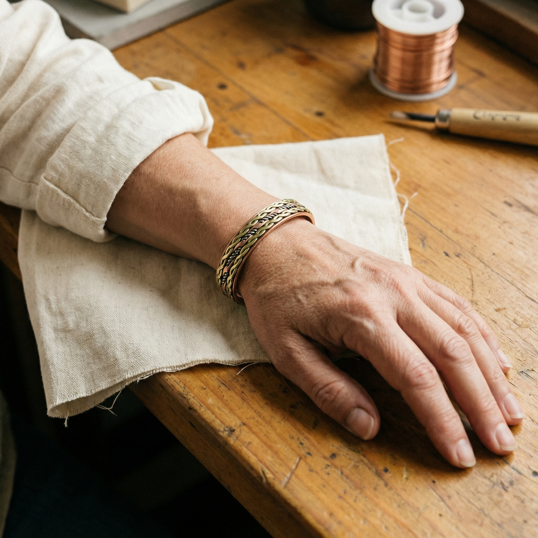 Parker's Weave Copper Bracelet (FREE)