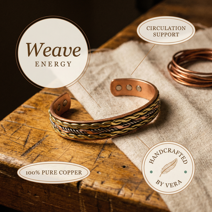 Parker's Weave Copper Bracelet (FREE)