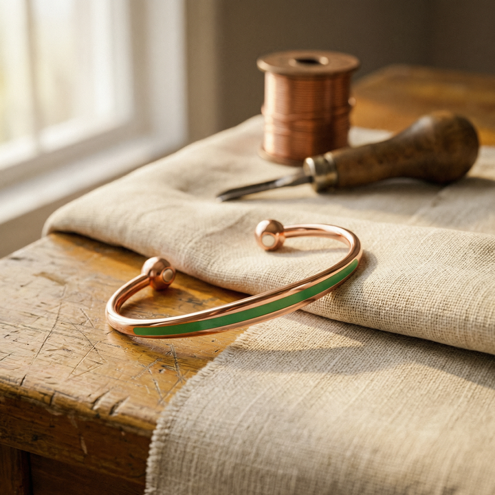 Parker's Jade Copper Bracelet