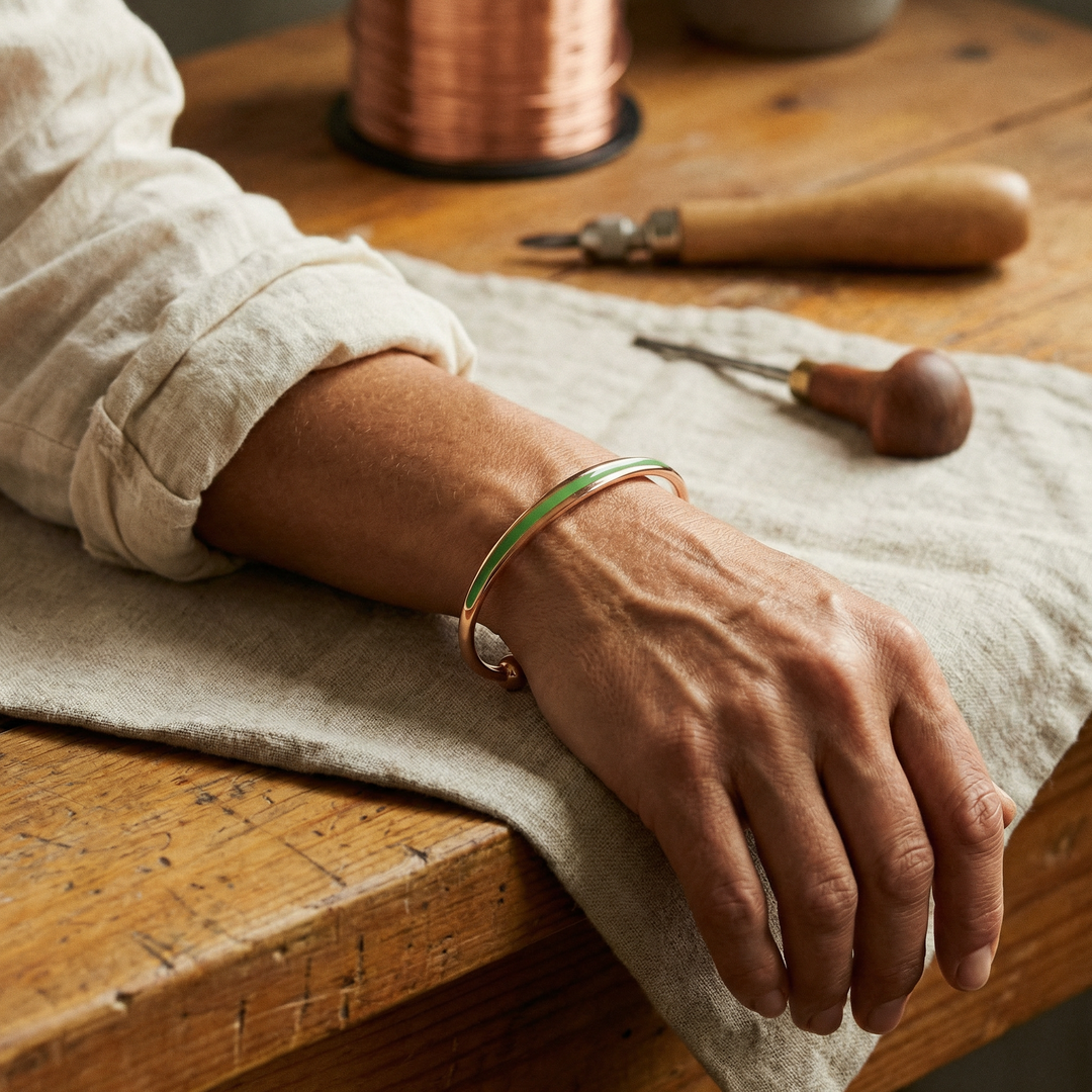 Parker's Jade Copper Bracelet