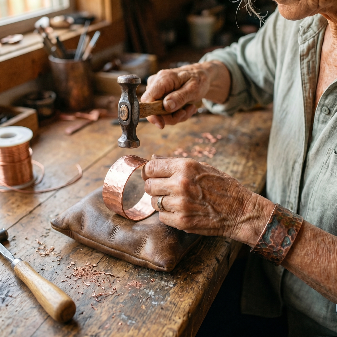 Parker's Anvil Copper Bracelet