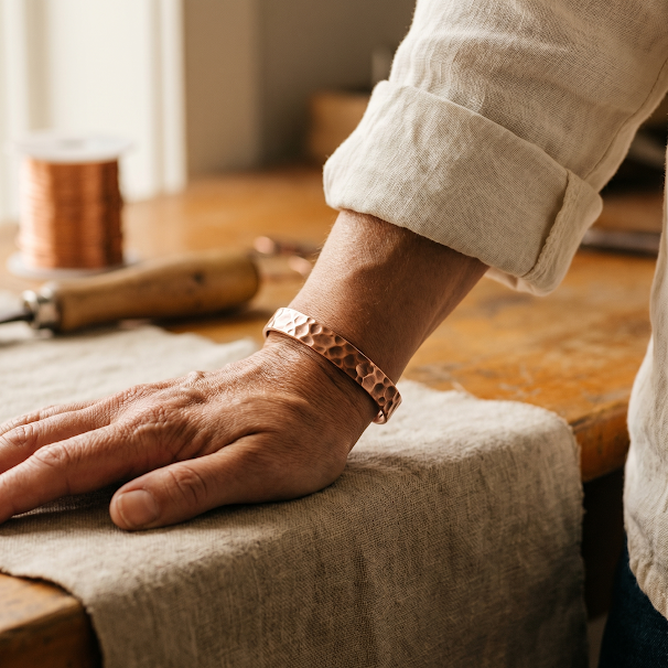 Parker's Furrow Copper Bracelet