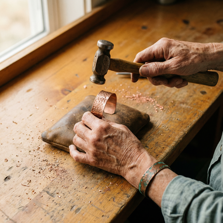 Parker's Furrow Copper Bracelet