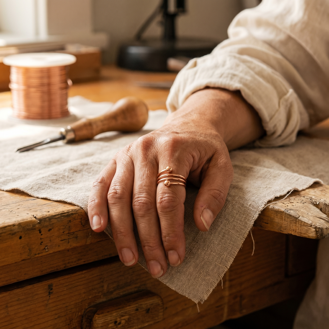 Rose's Silt Copper Ring