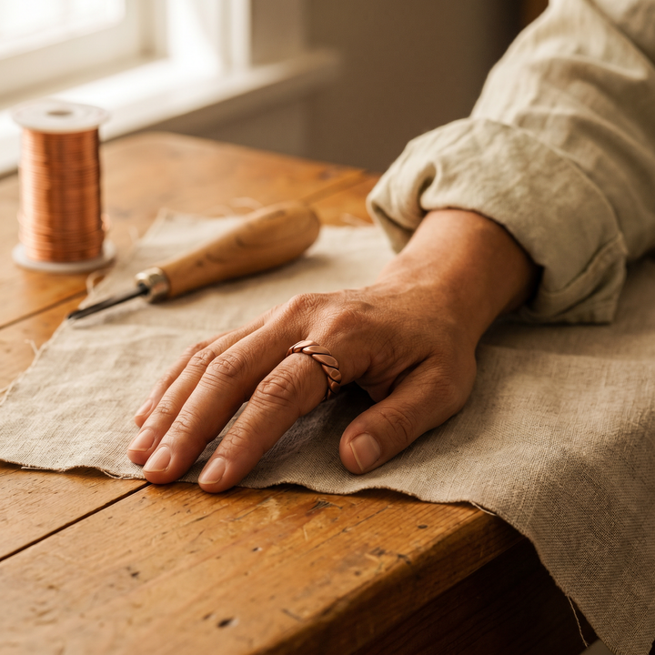 Rose's Knap Copper Ring