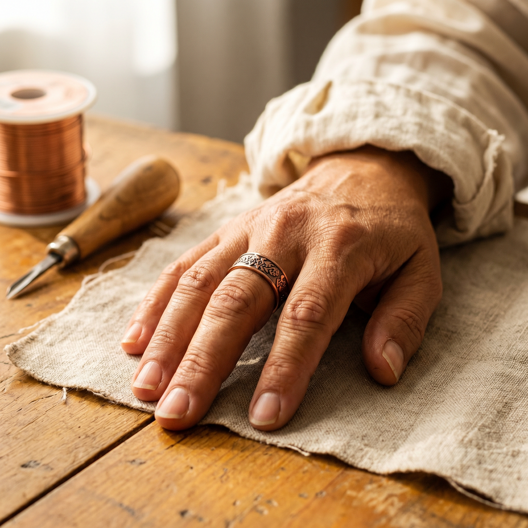 Rose's Clag Copper Ring