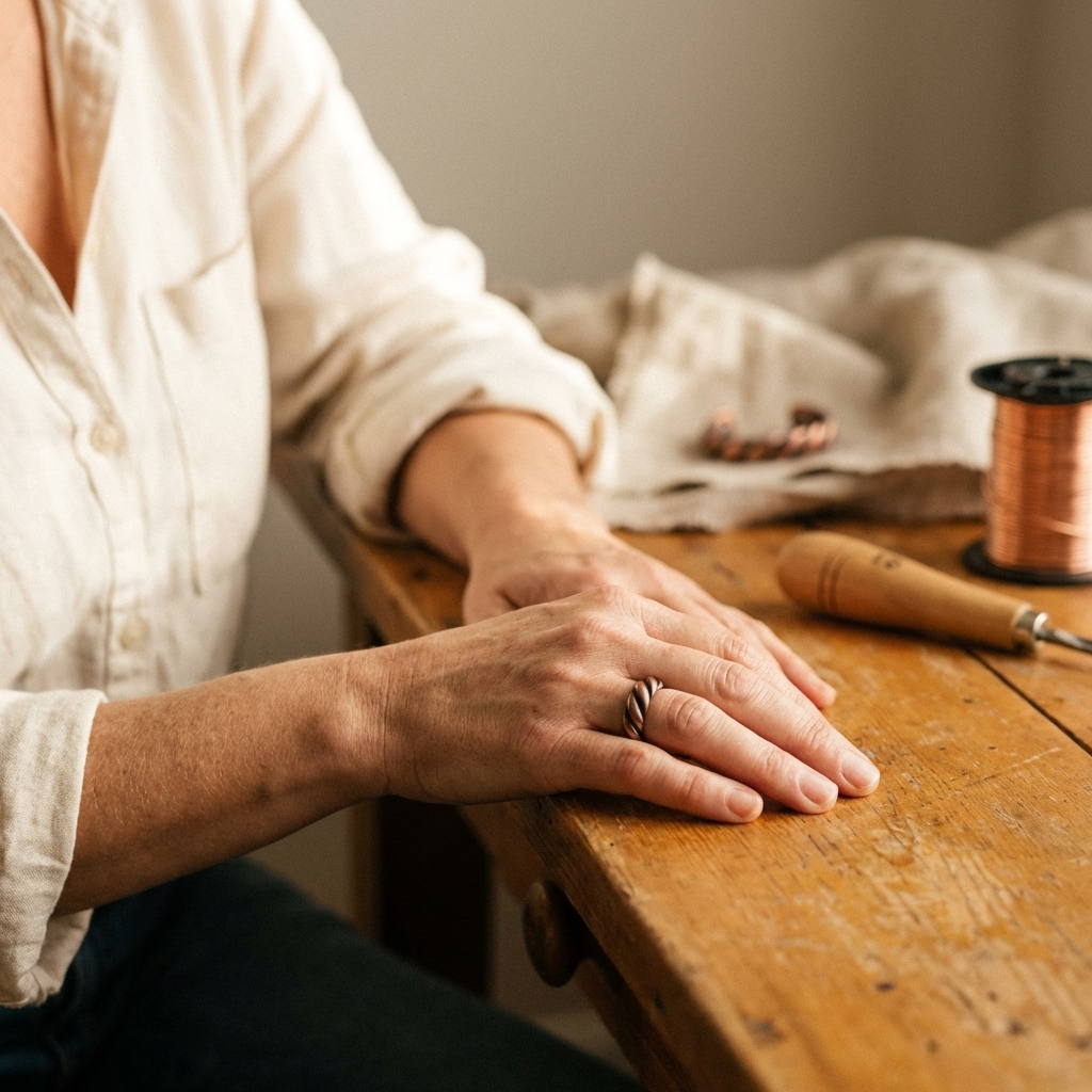 Rose's Tine Copper Ring